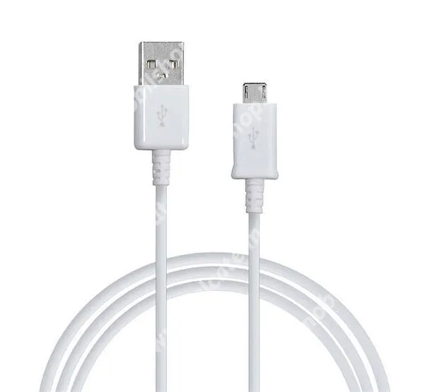  SAMSUNG adatátvitel adatkábel / USB töltő - USB / microUSB csatlakozók, 80cm hosszú - FEHÉR - ECB-DU28WE / ECB-DU68WE - GYÁRI